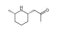 cis-1-(6-methyl-2-piperidyl)propan-2-one Structure