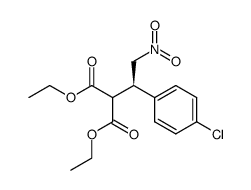 (R)-ethyl 2-carboethoxy-4-nitro-3-(4-chlorophenyl)butyrate Structure