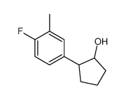 TRANS-2-(4-FLUORO-3-METHYLPHENYL)CYCLOPENTANOL结构式