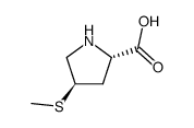 L-Proline, 4-(methylthio)-, trans- (9CI) structure