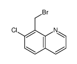 8-(bromomethyl)-7-chloroquinoline Structure