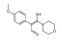 2-(4-methoxyphenyl)-3-morpholin-4-yl-3-sulfanylprop-2-enal结构式