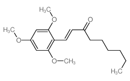 1-Nonen-3-one,1-(2,4,6-trimethoxyphenyl)-, (E)- (9CI) structure