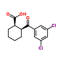 CIS-2-(3,5-DICHLOROBENZOYL)CYCLOHEXANE-1-CARBOXYLIC ACID结构式