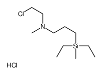 1-Propanamine, N-(2-chloroethyl)-3-(diethylmethylsilyl)-N-methyl-, hyd rochloride structure
