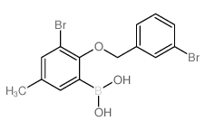 (3-Bromo-2-((3-bromobenzyl)oxy)-5-methylphenyl)boronic acid picture