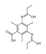 3,5-Bis(propionylamino)-2,4,6-triiodobenzoic acid structure