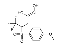 4,4,4-trifluoro-N-hydroxy-3-(4-methoxyphenyl)sulfonylbutanamide结构式