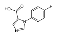 1-(4-FLUOROPHENYL)-1H-IMIDAZOLE-5-CARBOXYLIC ACID结构式