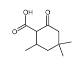 2,4,4-trimethyl-6-oxo-cyclohexanecarboxylic acid结构式