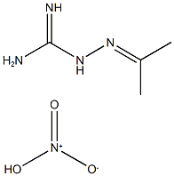 2-(1-methylethylidene)hydrazinecarboximidamide nitrate Structure