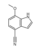 4-Cyano-7-methoxyindole结构式