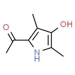 Ethanone, 1-(4-hydroxy-3,5-dimethyl-1H-pyrrol-2-yl)- (9CI) Structure