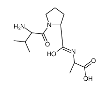 (2S)-2-[[(2S)-1-[(2S)-2-amino-3-methylbutanoyl]pyrrolidine-2-carbonyl]amino]propanoic acid Structure