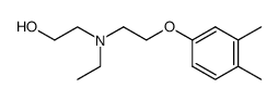 2-{ethyl-[2-(3,4-dimethyl-phenoxy)-ethyl]-amino}-ethanol Structure