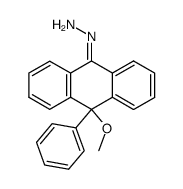 10-methoxy-10-phenyl-anthrone-hydrazone Structure