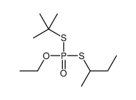 2-[tert-butylsulfanyl(ethoxy)phosphoryl]sulfanylbutane结构式