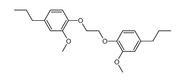 1,2-bis-(2-methoxy-4-propyl-phenoxy)-ethane结构式