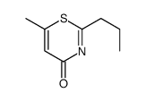 6-methyl-2-propyl-1,3-thiazin-4-one结构式