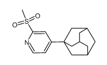 4-(1-adamantyl)-2-(methylsulfonyl)pyridine结构式