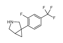 1-[2-fluoro-4-(trifluoromethyl)phenyl]-3-azabicyclo[3.1.0]hexane Structure