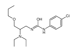 1-(4-chlorophenyl)-3-[2-(diethylamino)-3-propoxypropyl]urea Structure