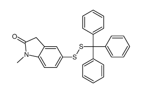 1-methyl-5-(trityldisulfanyl)-3H-indol-2-one Structure