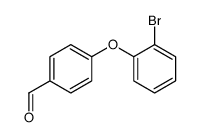 2-Bromo-4'-formyldiphenyl ether结构式