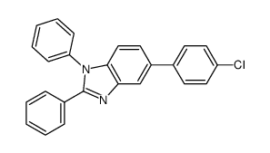 5-(4-chlorophenyl)-1,2-diphenyl-1H-benzimidazole结构式