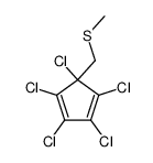 5-(methylthiomethyl)pentachlorocyclopentadiene结构式