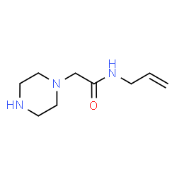 N-allyl-2-piperazin-1-ylacetamide structure