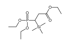 ethyl 3-diethoxyphosphoryl-3-trimethylsilylpropanoate结构式