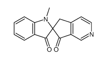 1'-methylspiro[cyclopenta[c]pyridine-6(7H),2'(3'H)-indole]-3',7-dione结构式