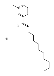 N-decyl-1-methylpyridin-1-ium-3-carboxamide,iodide Structure