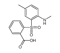 2-[5-methyl-2-(methylamino)phenyl]sulfonylbenzoic acid Structure