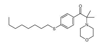 2-methyl-2-morpholin-4-yl-1-(4-octylsulfanylphenyl)propan-1-one结构式