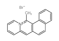 13-methylnaphtho[2,1-b]quinolizin-12-ium,bromide结构式