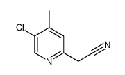 2-(5-chloro-4-methylpyridin-2-yl)acetonitrile Structure