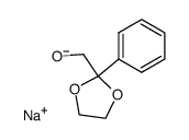 Sodium; (2-phenyl-[1,3]dioxolan-2-yl)-methanolate结构式