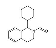 N-formyl-1-cyclohexyl-1,2,3,4-tetrahydroisoquinoline结构式