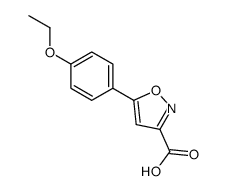 5-(4-ethoxyphenyl)-1,2-oxazole-3-carboxylic acid结构式
