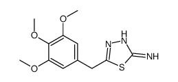 5-[(3,4,5-trimethoxyphenyl)methyl]-1,3,4-thiadiazol-2-amine Structure