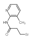 3-bromo-N-(3-methylpyridin-2-yl)propanamide Structure