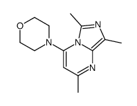 4-(2,6,8-trimethylimidazo[1,5-a]pyrimidin-4-yl)morpholine结构式