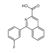 1-(3-fluorophenyl)isoquinoline-3-carboxylic acid结构式