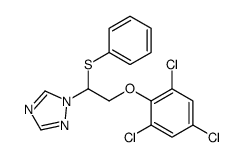 1-[1-phenylsulfanyl-2-(2,4,6-trichlorophenoxy)ethyl]-1,2,4-triazole结构式