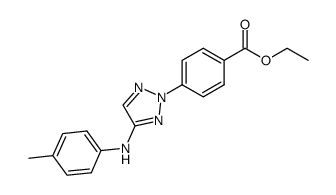 ethyl 4-[4-(4-methylphenylamino)-2H-1,2,3-triazol-2-yl]benzoate Structure