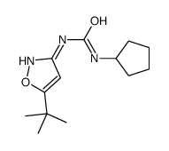1-(5-tert-butyl-1,2-oxazol-3-yl)-3-cyclopentylurea结构式