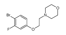 4-[2-(4-bromo-3-fluorophenoxy)ethyl]morpholine Structure