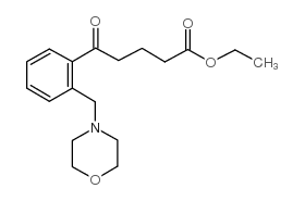 ETHYL 5-[2-(MORPHOLINOMETHYL)PHENYL]-5-OXOVALERATE Structure